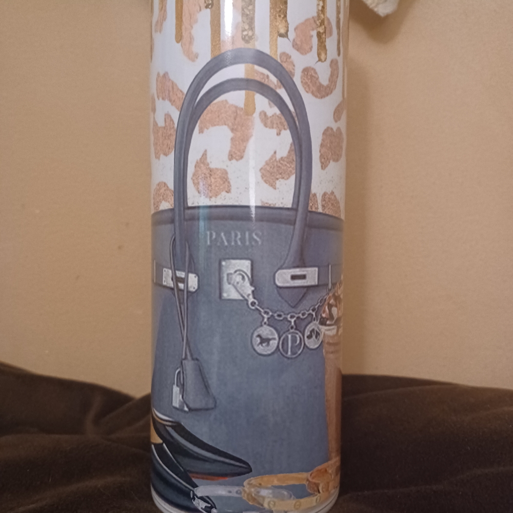 Stylish Paris-Themed Tumbler